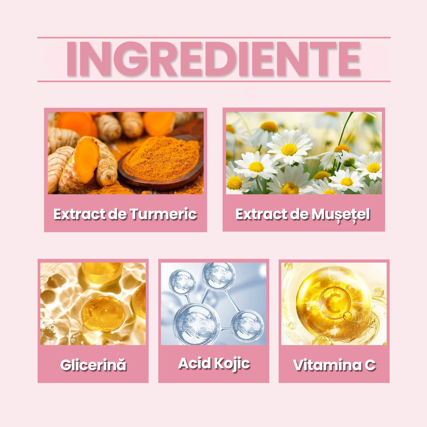 Dischete Iluminatoare cu Turmeric, 40 bucati