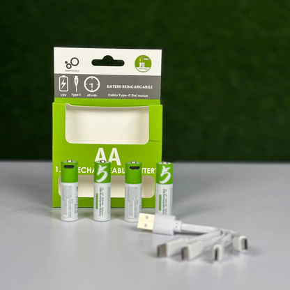 Set 2 Baterii Reincarcabile AA