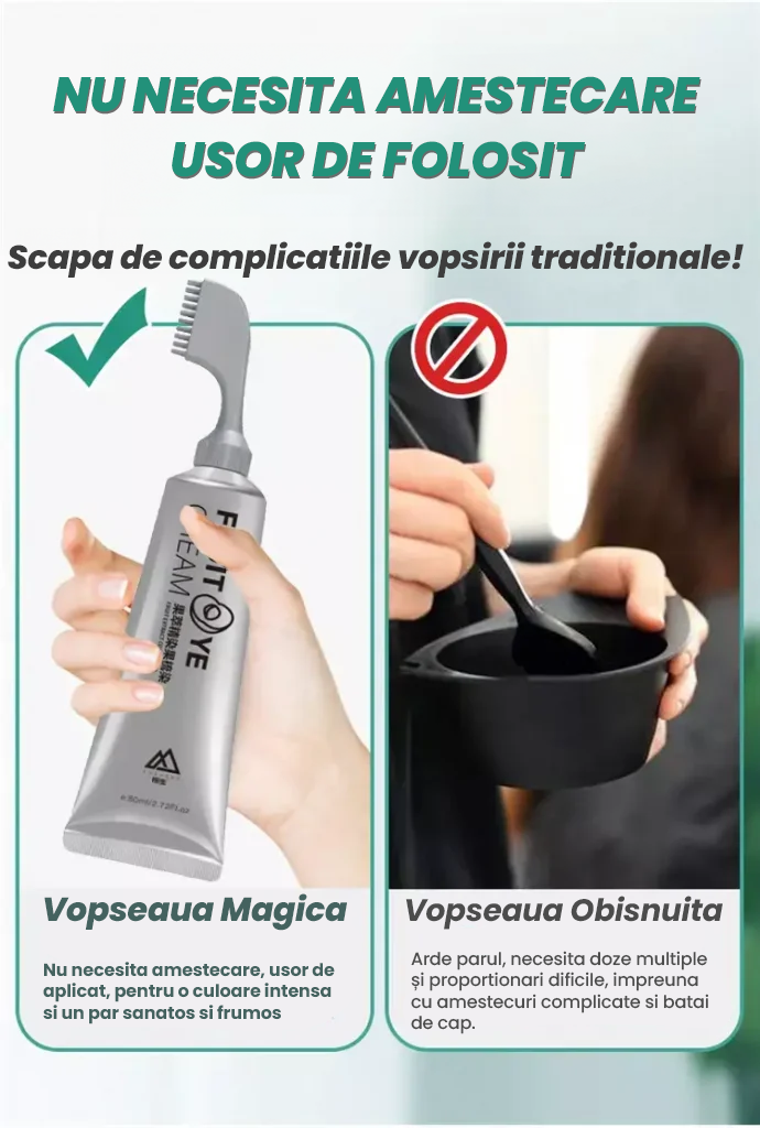 Vopsea pentru Fire Carunte (Perie Inclusa)